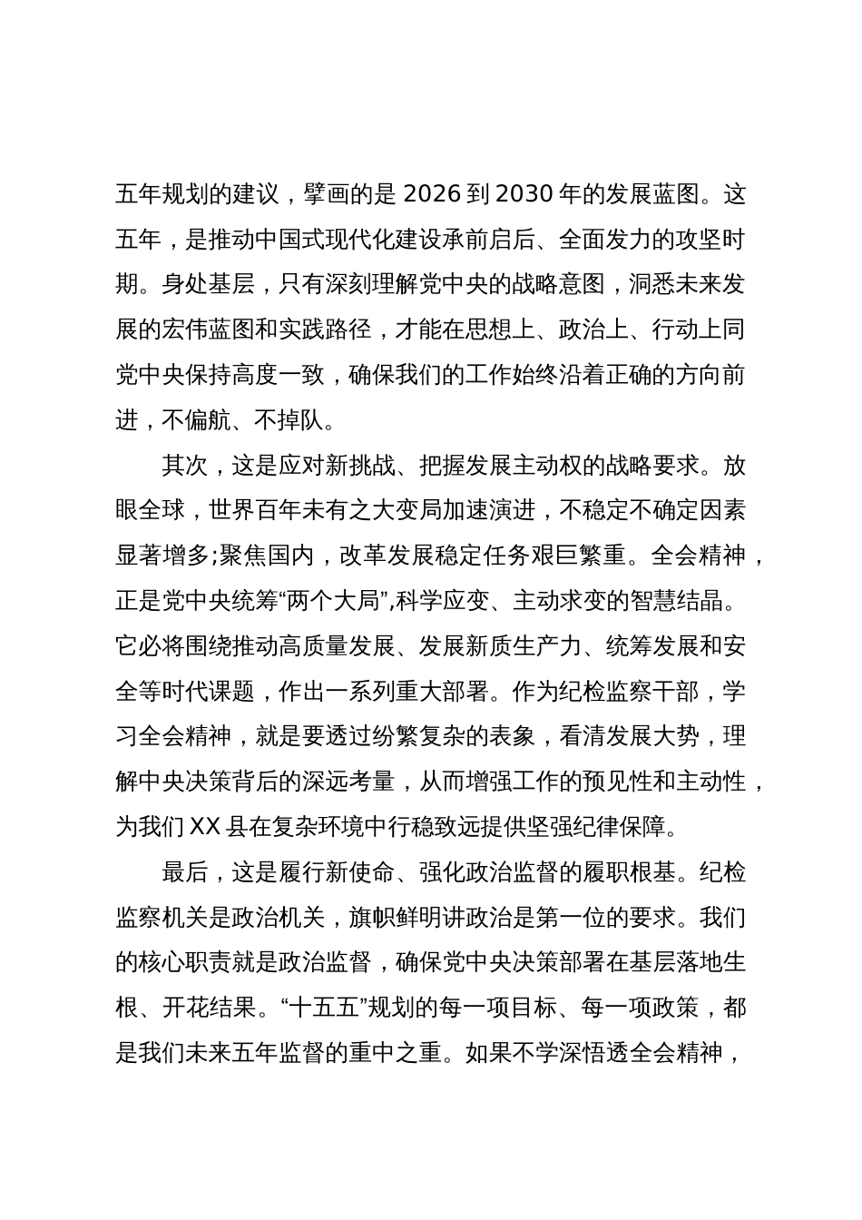 纪委书记学习党的二十届四中全会精神心得体会（精品）_第2页