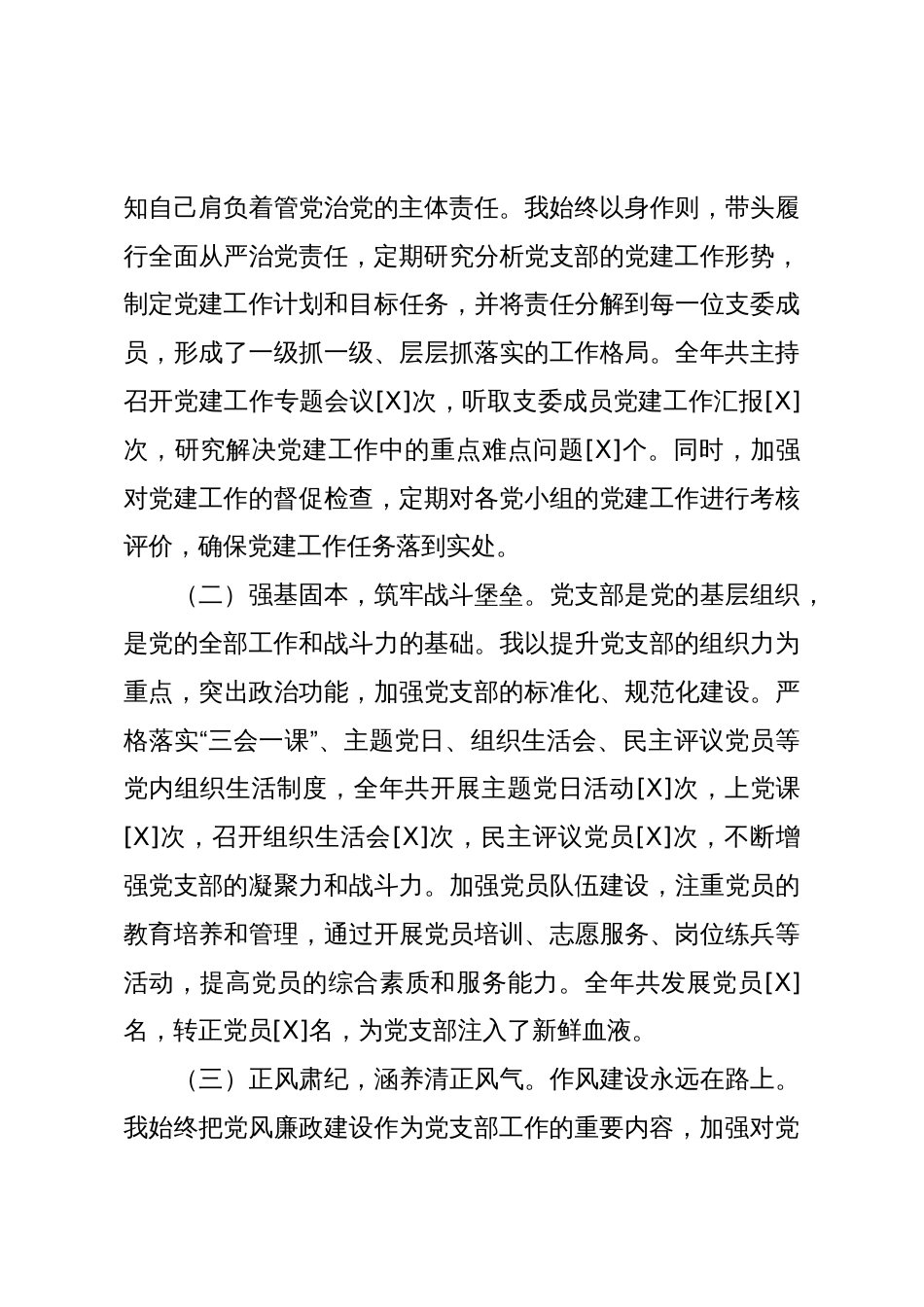 2025年党支部书记“一岗双责”述职总结_第3页